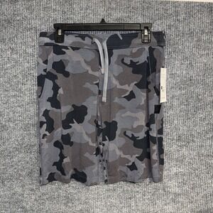 Saxx Men's Size Small Gray Black Camo Print Relaxed Fit Snooze Shorts NWT